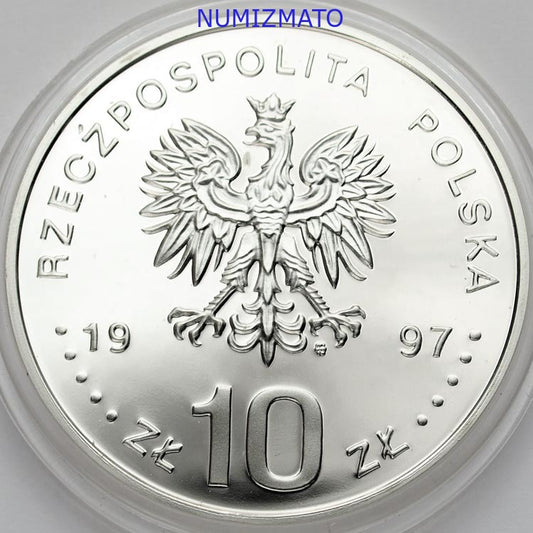10 zł 1997 r. - Stefan Batory - POPIERSIE - Poczet Królów i Książąt Polskich