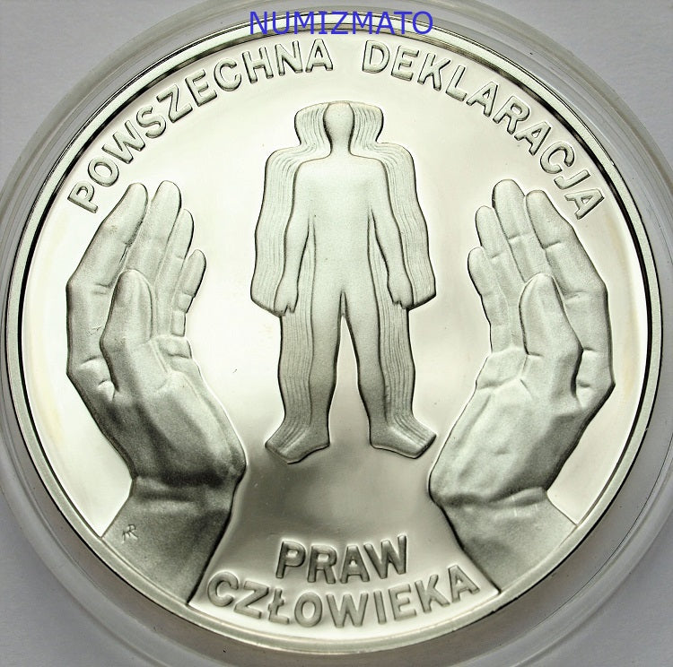 10 zł 1998 r. - 50. rocznica przyjęcia przez ONZ Powszechnej Deklaracji Praw Człowieka