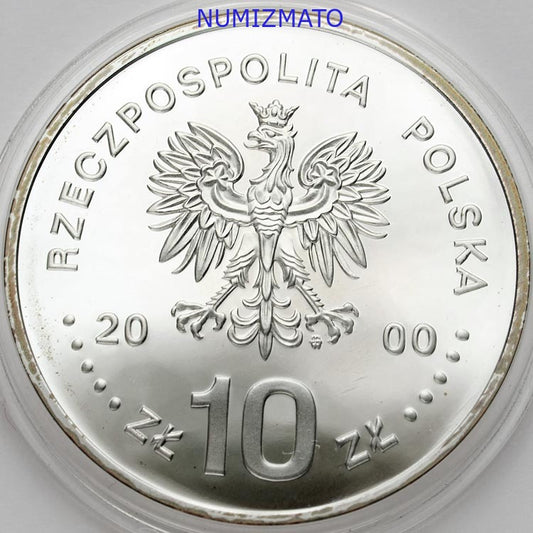 10 zł 2000 r. - Jan II Kazimierz - PÓŁPOSTAĆ - Poczet Królów i Książąt Polskich