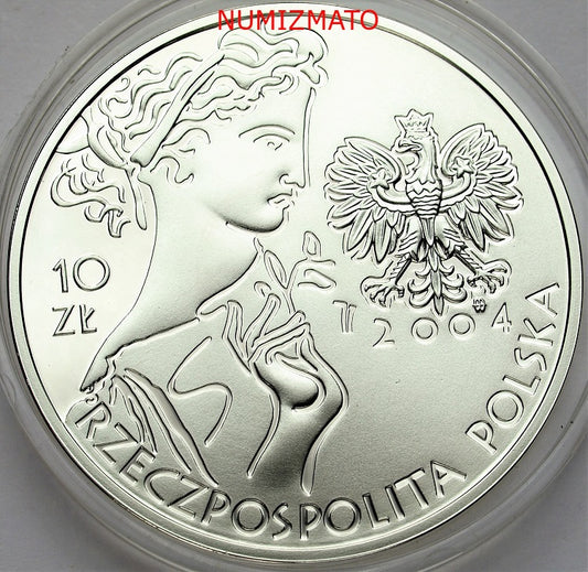 10 zł 2004 r. - Olimpiada Ateny 2004 (szermierka)