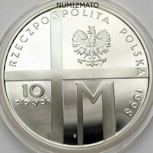 10 zł 1998 r. - Jan Paweł II - 20-lecie pontyfikatu