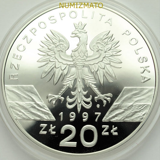 20 zł 1997 r. - Jelonek rogacz (Lucanus cereus), Zwierzęta Świata