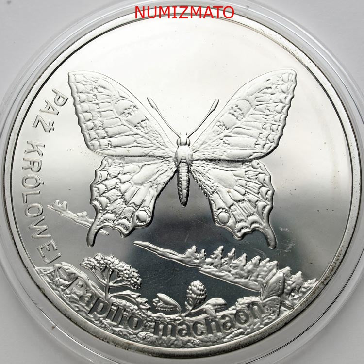 20 zł 2001 r. - Paź królowej (Papilio machaon) - Zwierzęta Świata