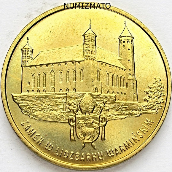 2 zl 1996 r. - Zamek w Lidzbarku Warmińskim, Lidzbark warmiński, dwa złote NG