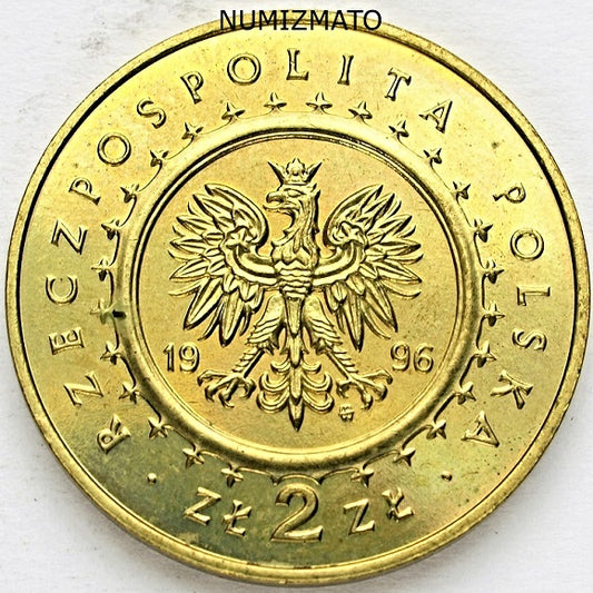 2 zl 1996 r. - Zamek w Lidzbarku Warmińskim, Lidzbark warmiński, dwa złote NG