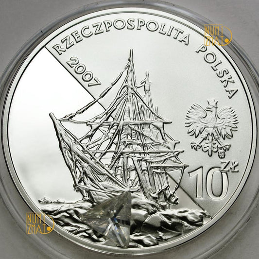 10 zł 2007 r. - Henryk Arctowski i Antoni B. Dobrowolski - Polscy podróżnicy i badacze