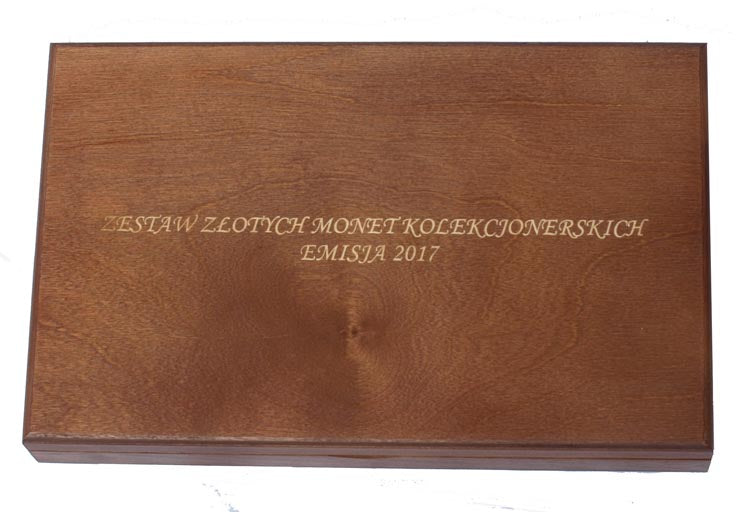 Kaseta na monety złote 2017 r. Numizmato De Luxe