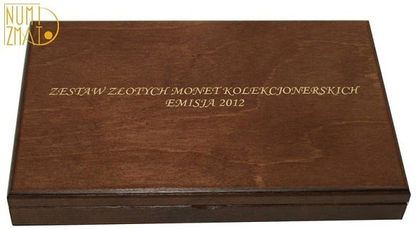 Kaseta na monety złote 2012 r. Numizmato De Luxe