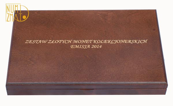 Kaseta na monety złote 2014 r. Numizmato De Luxe