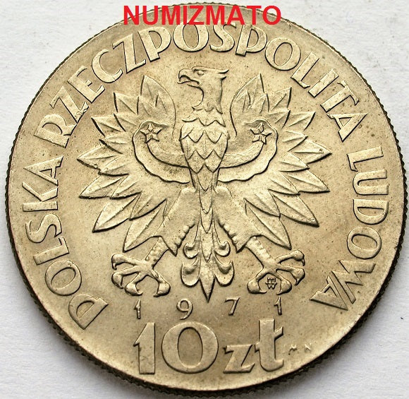 10 zł złotych 1971 FAO PRÓBA Fiat Panis, dziesięć złotych
