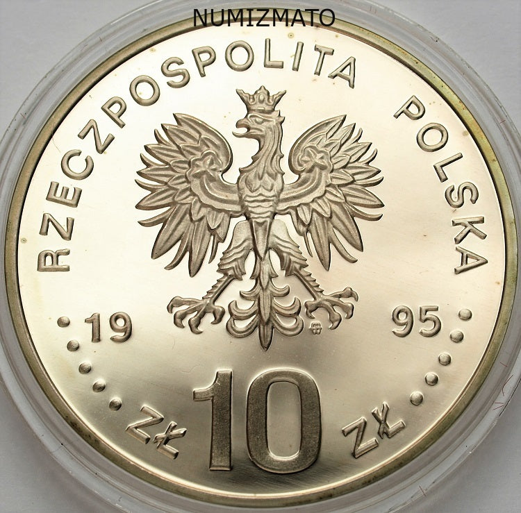 10 zł 1995 r. - Berlin 1945 - Żołnierz Polski na frontach II Wojny Światowej