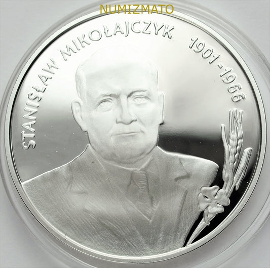 10 zł 1996 r. - Stanisław Mikołajczyk 1901-1966