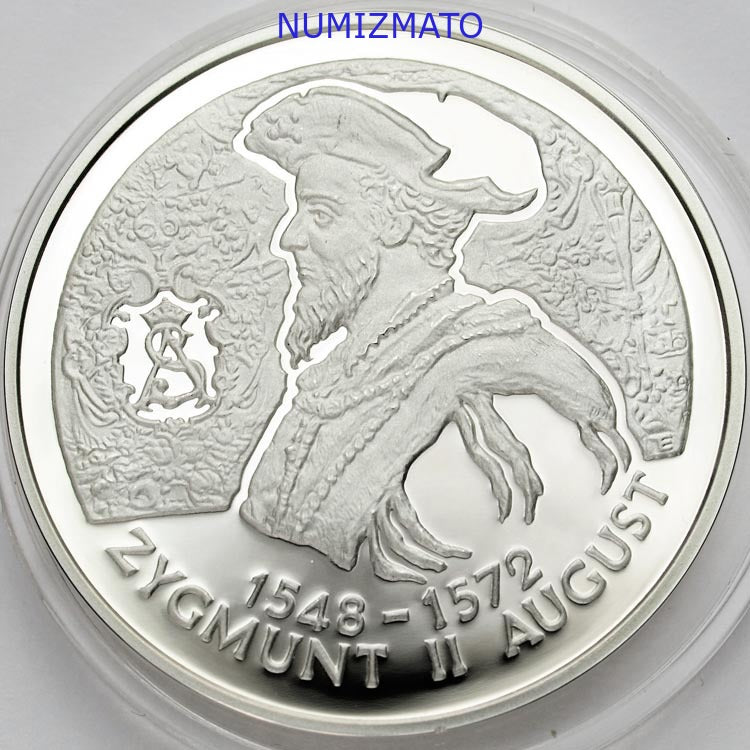 10 zł 1996 r. - Zygmunt II August - POPIERSIE - Poczet Królów i Książąt Polskich