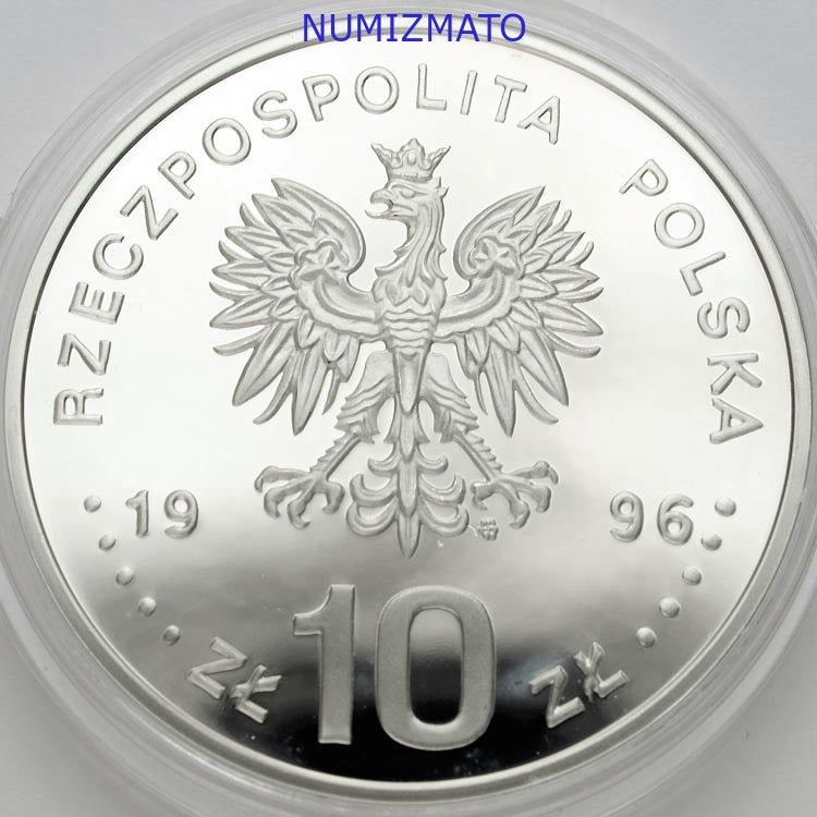 10 zł 1996 r. - Zygmunt II August - POPIERSIE - Poczet Królów i Książąt Polskich