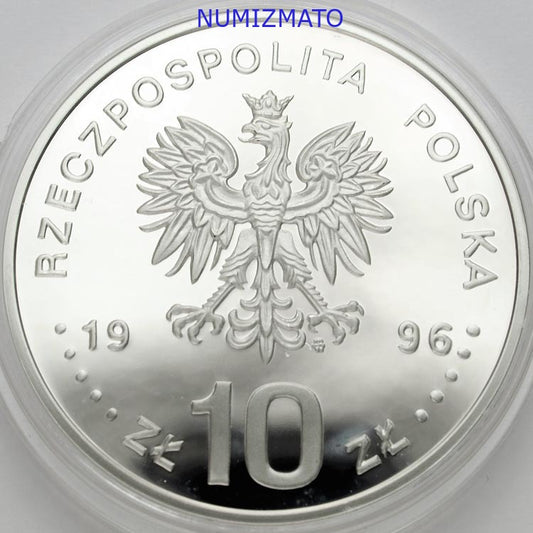 10 zł 1996 r. - Zygmunt II August - POPIERSIE - Poczet Królów i Książąt Polskich