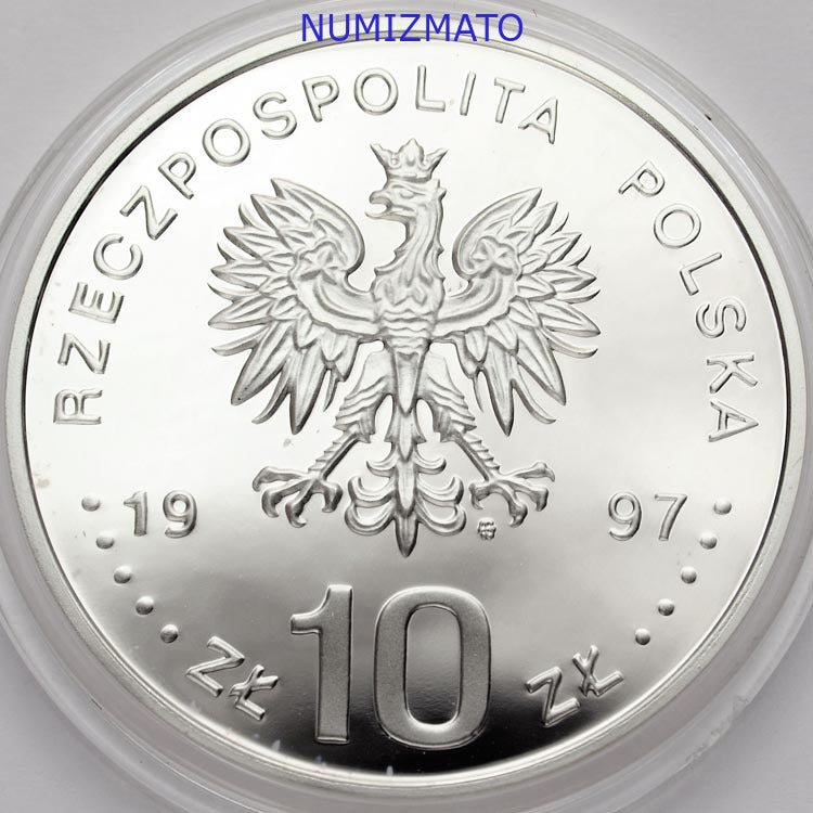 10 zł 1997 r. - Stefan Batory - PÓŁPOSTAĆ - Poczet Królów i Książąt Polskich