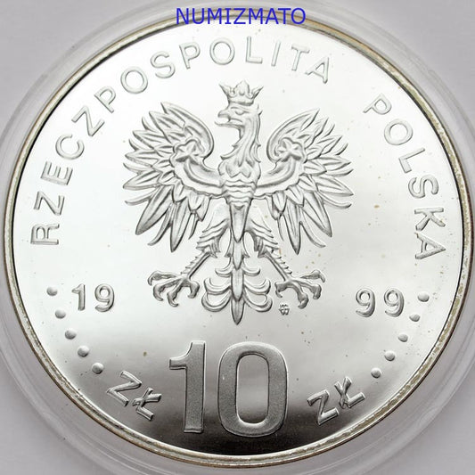 10 zł 1999 r. - Władysław IV Waza - PÓŁPOSTAĆ - Poczet Królów i Książąt Polskich