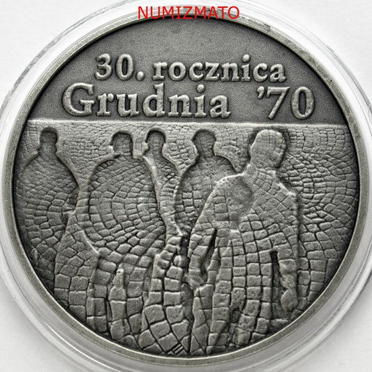 10 zł 2000 r. - 30. rocznica Grudnia 70