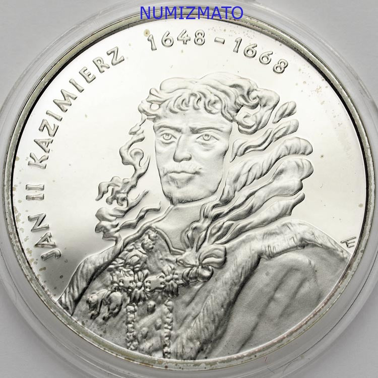 10 zł 2000 r. - Jan II Kazimierz - POPIERSIE - Poczet Królów i Książąt Polskich