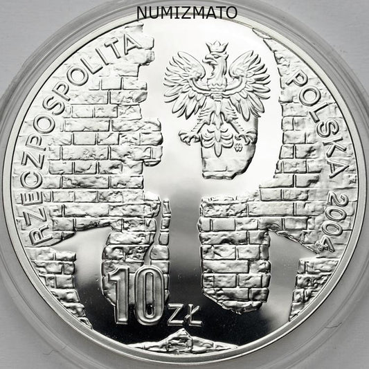 10 zł 2004 r. - Powstanie Warszawskie - 60. rocznica powstania warszawskiego