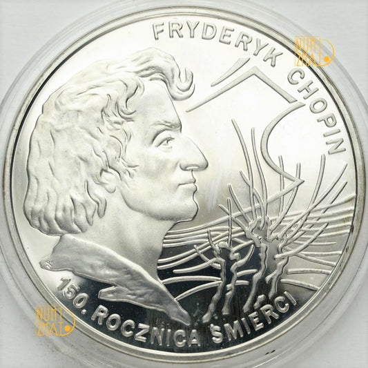 10 zł 1999 r. - Fryderyk Chopin - 150. rocznica śmierci