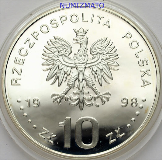 10 zł 1998 r. - Gen. bryg. A. E. Fieldorf 1895-1953