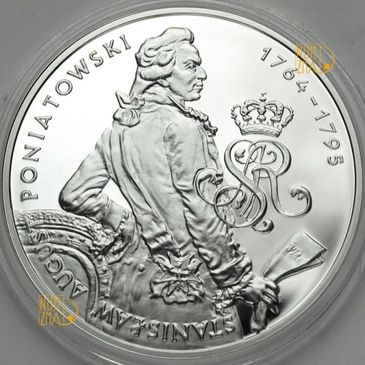 10 zł 2005 r. - PÓŁPOSTAĆ - Stanisław August Poniatowski - Poczet królów i książąt polskich