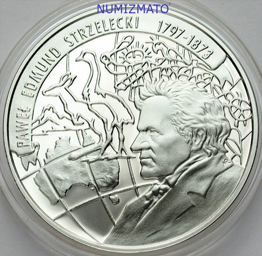 10 zł 1997 r. - Edmund Strzelecki - Polscy podróżnicy i badacze