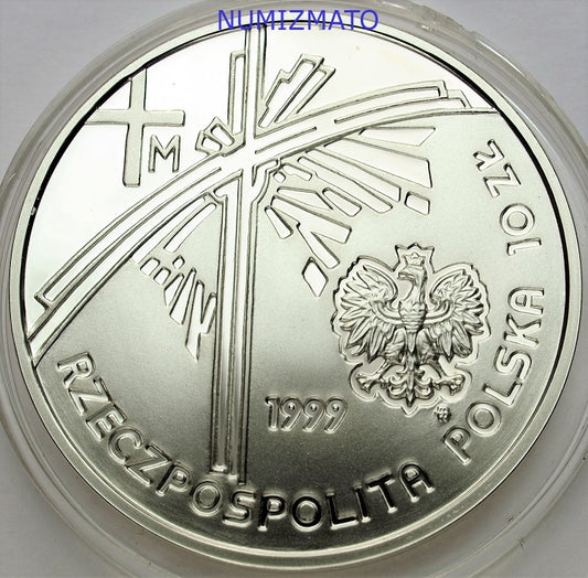 10 zł 1999 r. - Jan Paweł II - PAPIEŻ PIELGRZYM