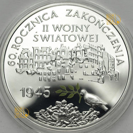 10 zł 2005 r. - 60. Rocznica Zakończenia II Wojny Światowej (II Wojna Światowa)