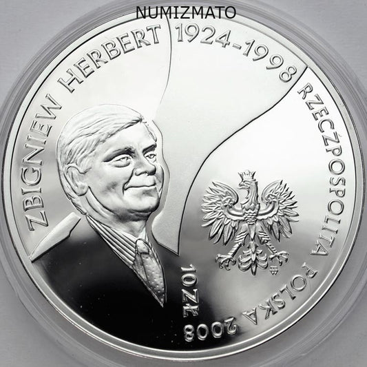 10 zł 2008 r. - Zbigniew Herbert