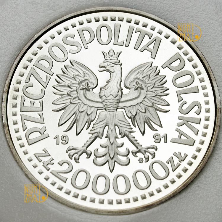 200000 zł złotych 1991 Jan Paweł II Ołtarz PRÓBA