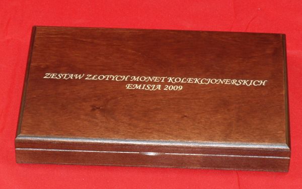 Kaseta na monety złote 2009 r. Numizmato De Luxe