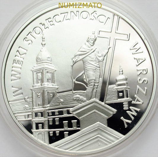 20 zł 1996 r - IV wieki stołeczności Warszawy 1596-1996