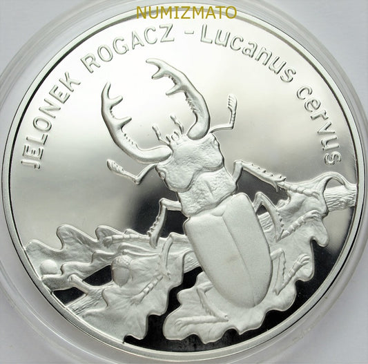 20 zł 1997 r. - Jelonek rogacz (Lucanus cereus), Zwierzęta Świata