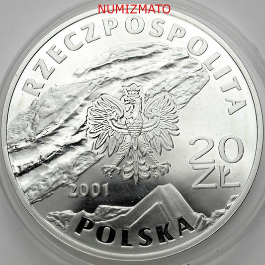 20 zł 2001 r. - Kopalnia soli w Wieliczce - Zabytki Kultury Materialnej w Polsce