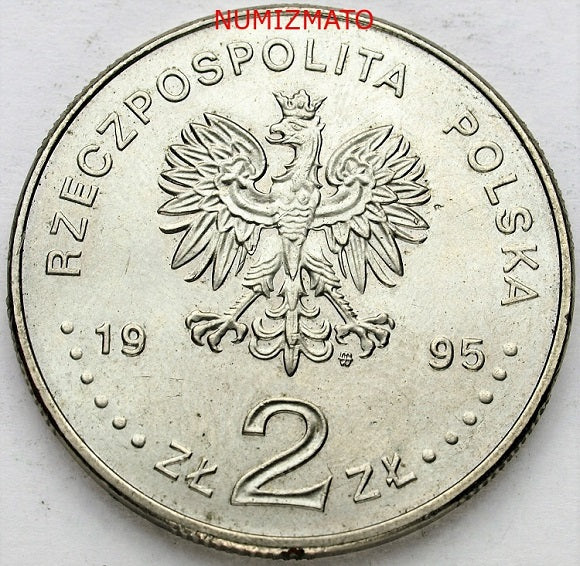 2 zł 1995 r. - Katyń - Miednoje - Charków 1940, dwa złote MN