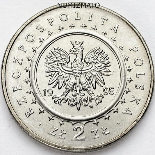 2 zł 1995 r. - Pałac Królewski w Łazienkach / Łazienki królewskie, dwa złote MN