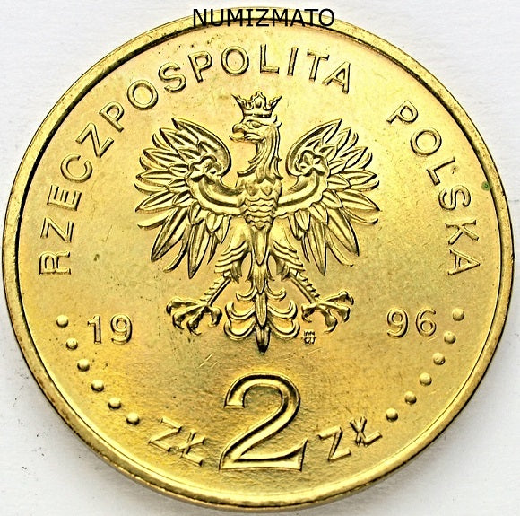 2 zł 1996 r. - Henryk Sienkiewicz, dwa złote NG