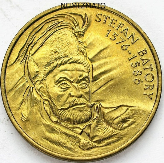 2 zł 1997 r. - Stefan Batory, dwa złote NG