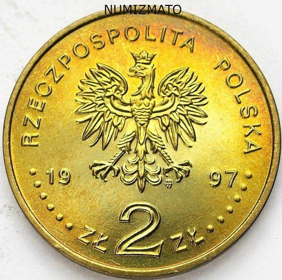 2 zł 1997 r. - Stefan Batory, dwa złote NG
