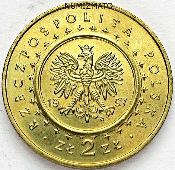 2 zł 1997 r. - Zamek w Pieskowej Skale, Pieskowa Skała - Zamki i Pałace w Polsce, dwa złote NG