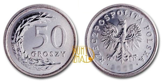 50 gr 1990 r. pięćdziesiąt groszy