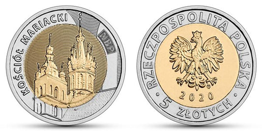 5 zł 2020 r. - Kościół Mariacki - Odkryj Polskę (10)