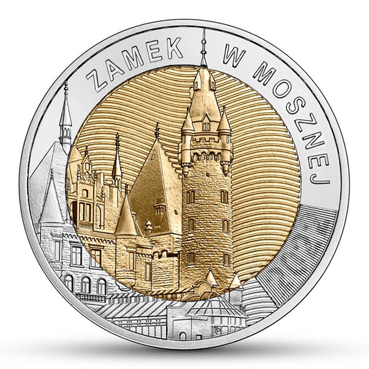 5 zł 2022 r. - Zamek w Mosznej - Odkryj Polskę (14)