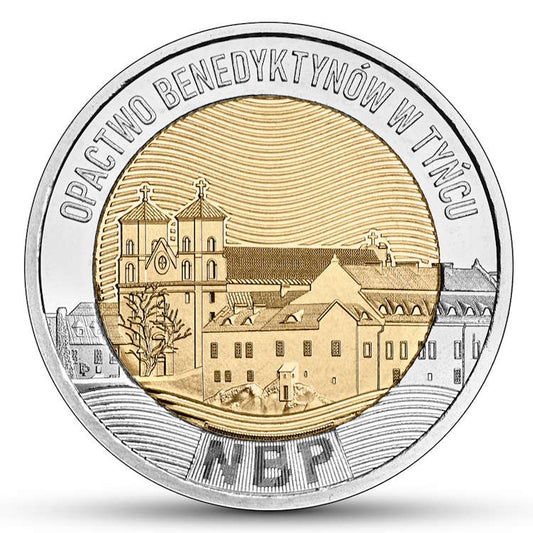 5 zł 2024 r. - Opactwo Benedyktynów w Tyńcu - Odkryj Polskę (18)