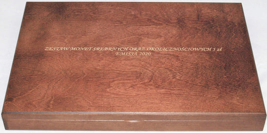 Kaseta DE LUXE AG 2020 + 5 zł 2020 - na monety srebrne i 5 zł 2020 r.