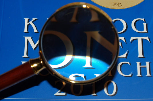 Pozłacana lupa - Leuchtturm 50 mm ROSEWOOD