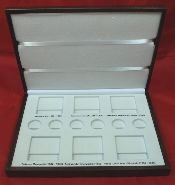 Kaseta Polscy Malarze XIX/XX wieku.  Numizmato DE LUXE
