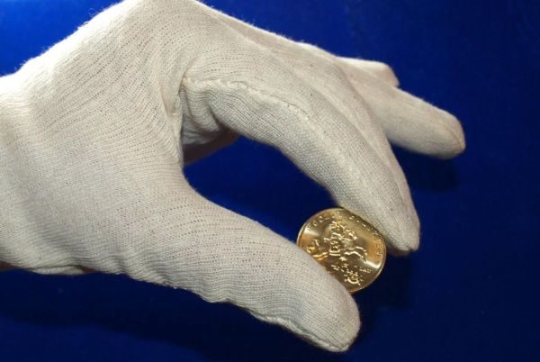 Rękawiczki numizmatyczne, bawełniane - Leuchtturm
